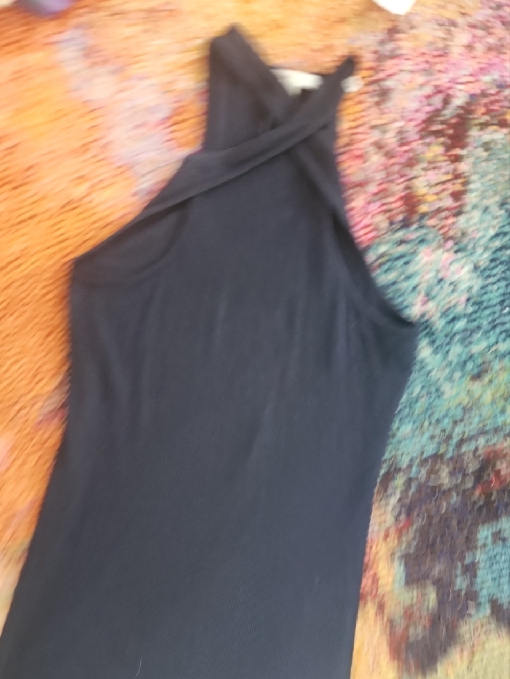 Vince Ribbed Racerback Tank - Picture 4 of 6